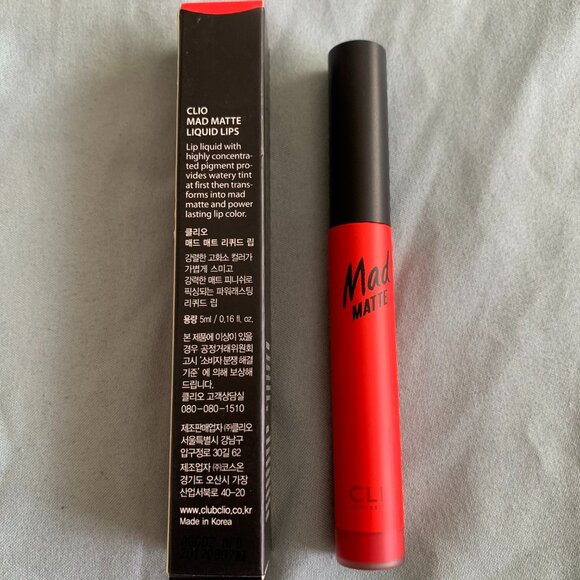 New! CLIO Mad Matte Liquid Lipstick - Picture 3 of 5